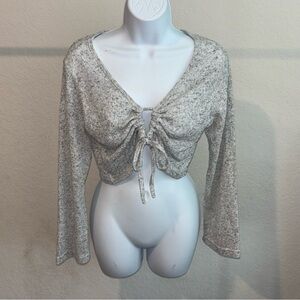 Gray Long Sleeve Women's Top